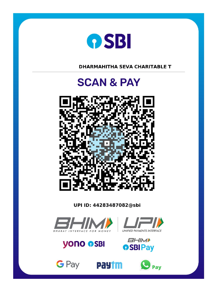 SBI QR Code - Dharmahitha Seva Charitable Trust